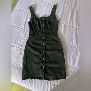 Jean overall dress